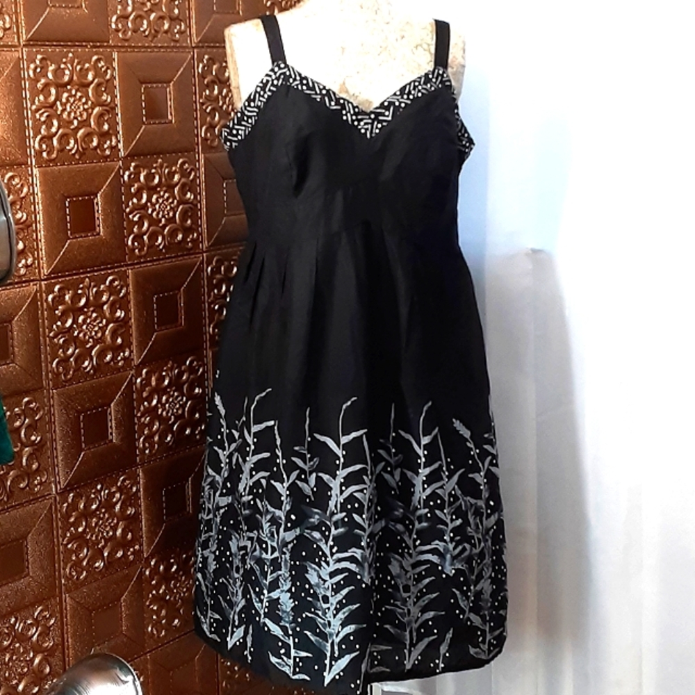 Lane Bryant black farmers wheat dress